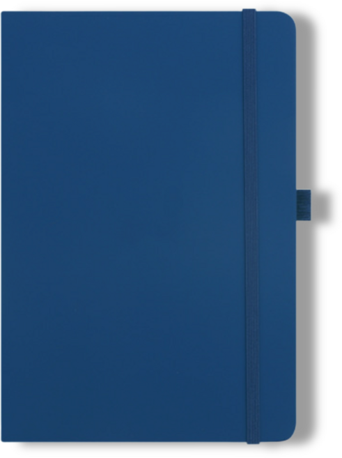 앤월드 하드커버 심플 일기장 업무용 가죽 만년 다이어리, 1개, 블루