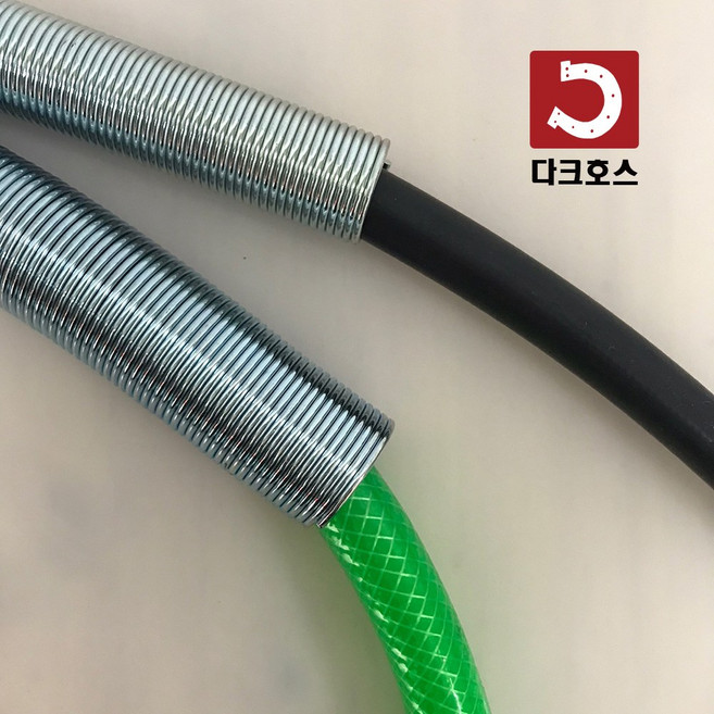 유압호스카바 오일호스커버 호스보호가드 스프링가이드 호스커버 호수마모방지 스틸 철 steel, 3/8inch(21mm)x1.3m, 1개