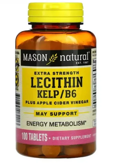 메이슨내추럴 레시틴 켈프 / B6 100정 Lecithin Kelp/B6, 1개 - 쿠팡