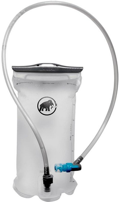 Mammut 하이드레이션 블래더 2.5L 경량 BPA/PVC 프리 HydraPak 고유량 바이트 밸브 트위스트 클로저 양면 사용 가능 하이킹 및 달리기용 간편한 세척, Mammut 하이드레이션 블래더 2.5L, 경량 BPA