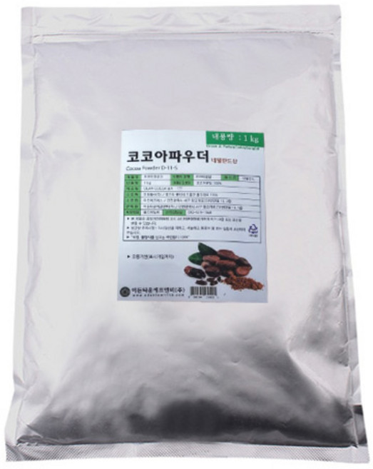코코아파우더 1kg 네덜란드산 코코아가루 음료 제과제빵용 이든타운, 1개, 1개입