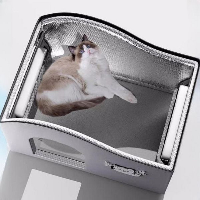 고양이 여름집 에어컨방 얼음 하우스 둥지 길냥이 숨숨집 야외 급식소, 라지 (아이스팩 12개), 12개