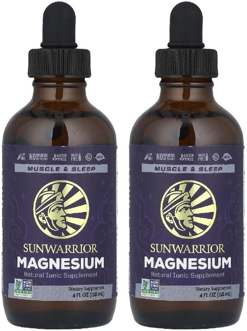 액상 마그네슘 효능 추천 Magnesium 118ml 선워리어 Sunwarrior 2병 - 쿠팡
