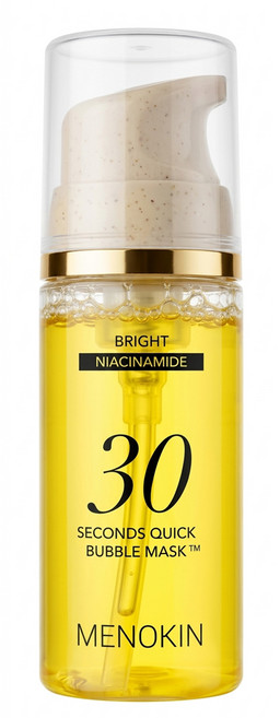 메노킨 30초 퀵 미백 광채 버블 마스크 브라이트, 95ml, 1개