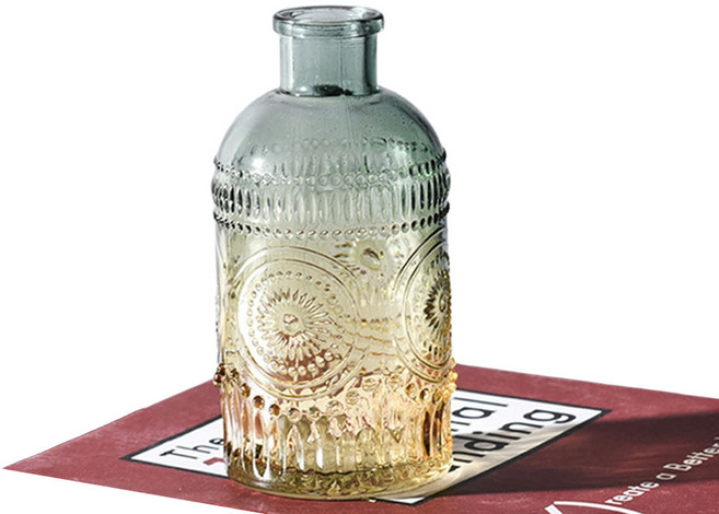 엔틱 디퓨져 투톤 빈티지 유리병, 1개, 빈티지문양