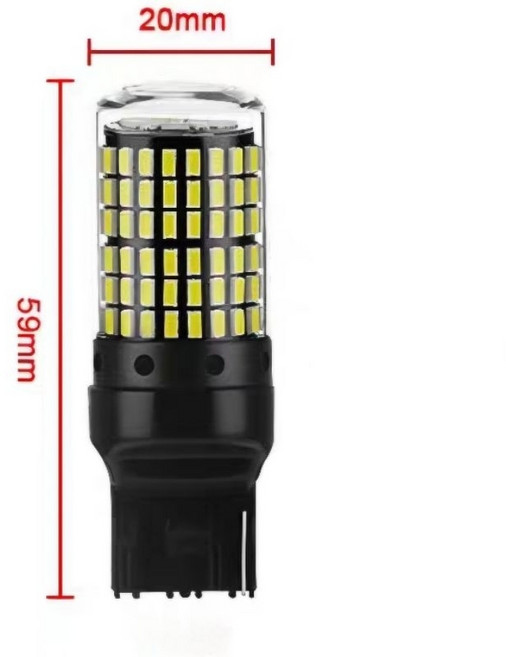 高亮度LED燈泡 T20 1156平角 1156斜角 1157 7443 7440 雙芯T20 煞車燈 方向燈汽車, 1個, T20單絲 紅光