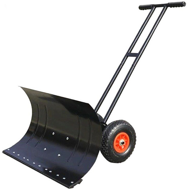 넉가래 눈삽 바퀴 제설장비 눈 치우는 장비 청소 마당, 1. 75x35cm, 1개