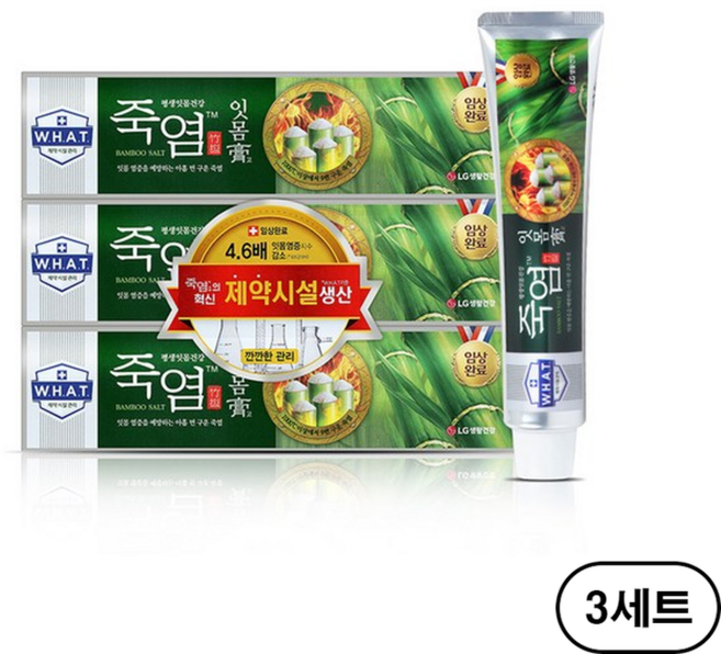 죽염 잇몸고 치약, 120g, 3세트