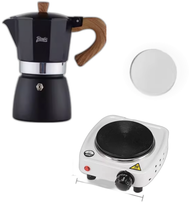 모카포트 인덕션 2컵 4컵 세트 이탈리아, 블랙, 4컵(300ml)