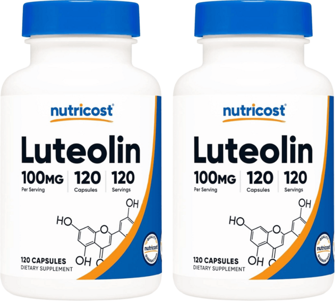 뉴트리코스트 루테올린 차즈기 추출물 100mg 120캡슐 2개, 120정