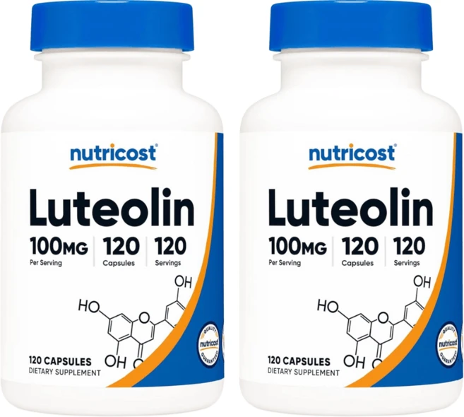 뉴트리코스트 루테올린 차즈기 추출물 100mg 120캡슐 2개, 120정 - 쿠팡