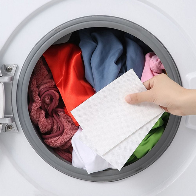 흰옷 얼룩 제거 세탁 이염 방지 시트 티슈 50매, 이염방지시트-50매