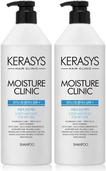 케라시스 모이스춰 클리닉 샴푸, 2개, 일반두피, 750ml