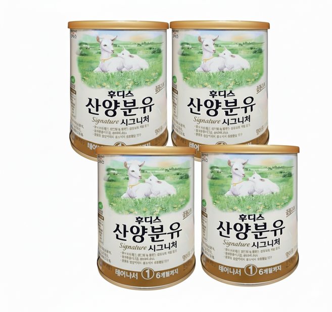 후디스 산양분유 시그니처 400g 1단계 4캔, 4개