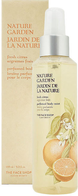 더페이스샵 네이처가든 퍼퓸 바디 미스트 프레쉬 시트러스, 2개, 155ml