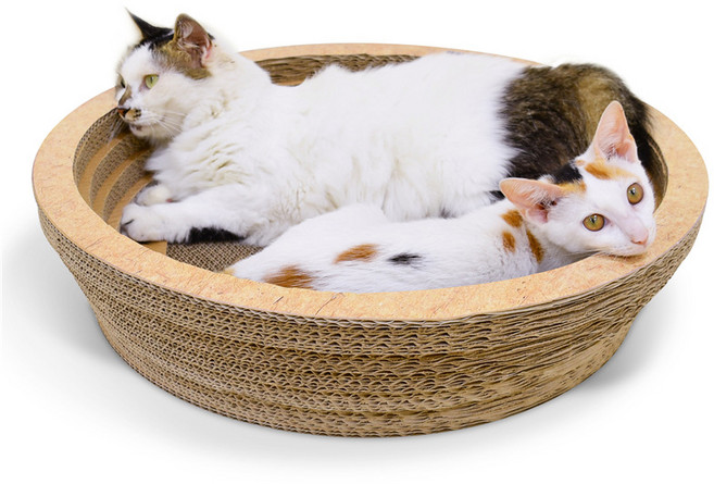 메이크잇 고양이 캣 스크래쳐 평판 원형 대형, 1개