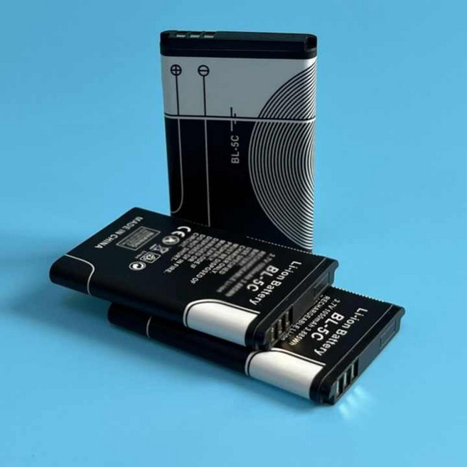 충전용 배터리 BL-5C 1200mAh 효도라디오 MP3 라디오 IT기기 리튬 배터리, 1개