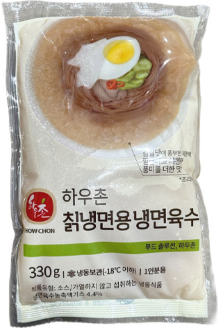 푸드올마켓_ 하우촌 칡냉면용 냉면육수 330g /냉동, 1개