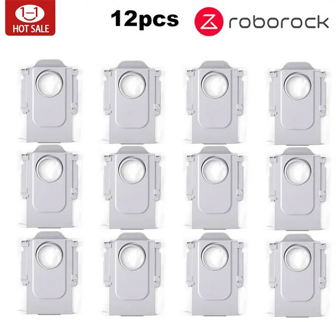 Roboro S8 MaxV 울트라 로봇 진공 청소기 액세서리 걸레 Choth 진공 가방 사이드 브러시 필터 교체 가능한 예비 부품, 초콜렛, 1개