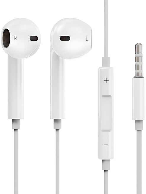 일리온 스테레오 이어팟 유선 이어폰 3.5mm 화이트