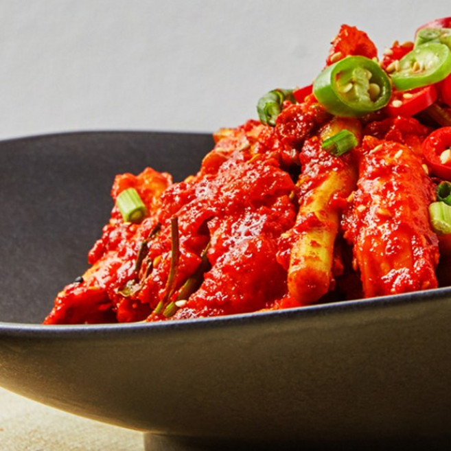 해품 삭히지않은 매콤새콤달콤 가오리무침 미나리포함 밑반찬 홍어무침 삼합, 1kg, 1개
