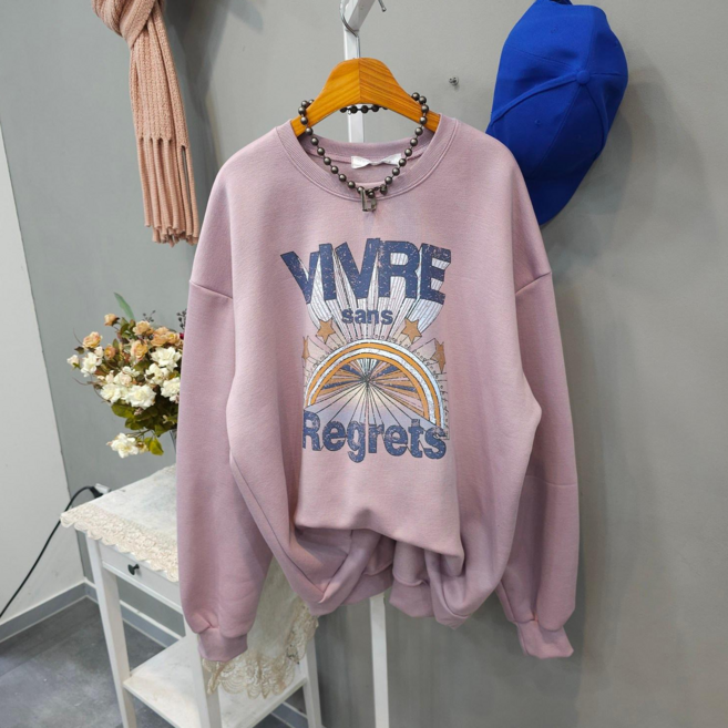 비바이스 기모 오버핏 맨투맨