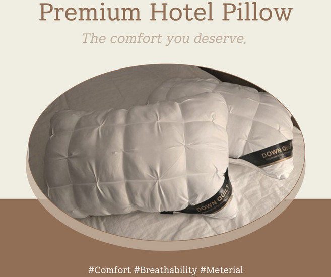 호텔 베개 조선 힐튼 5성급 솜털 필로우 프리미엄 호텔 베개, 1개, 화이트