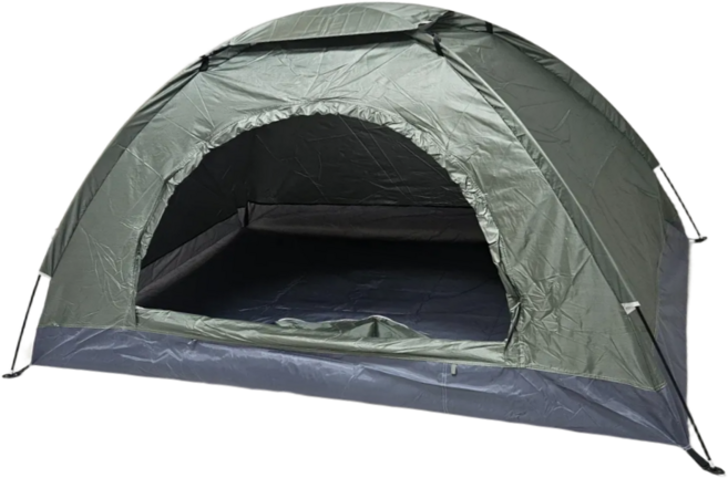 트리아브 1인용 텐트 백패킹 경량 미니, 다크그린