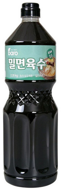바로 밀면육수 2.35kg 10배 고농축 국물 다시 베이스 농축액 간편한 대용량, 1개