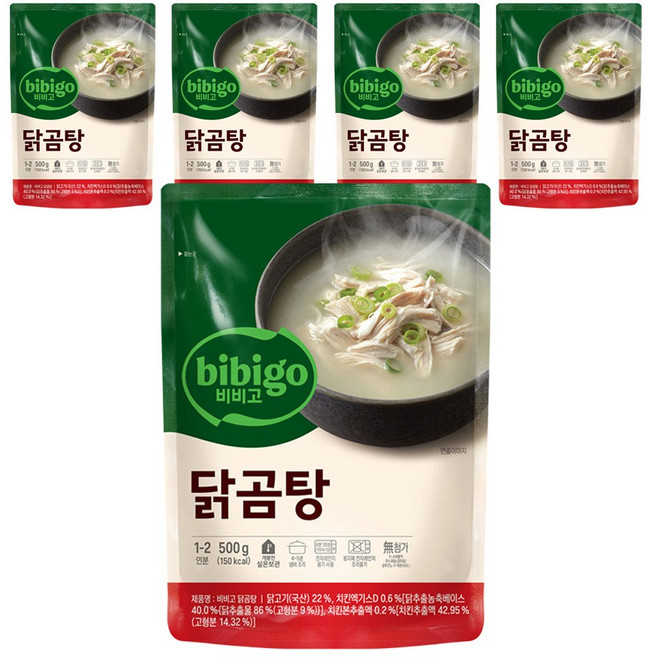 비비고 닭곰탕, 500g, 5개