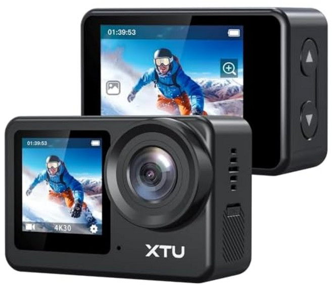 XTU S6 4K 액션 카메라 20MP Ambarella H22 CPU SONY IMX386 센서 SuperSmooth 손떨림 보정 외부 마이크 지원 Wi