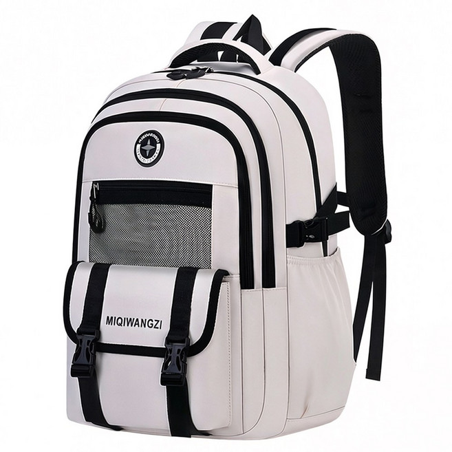 NUTRIVIO 학생 가방 남녀 중학생 대학생 고등책가방 여행용 데일리 백팩 대용량 방수 컴퓨터 가방