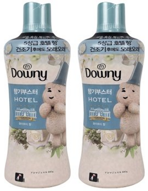 다우니 향기부스터 5성급 호텔 화이트티 향 g, 2개, 840g