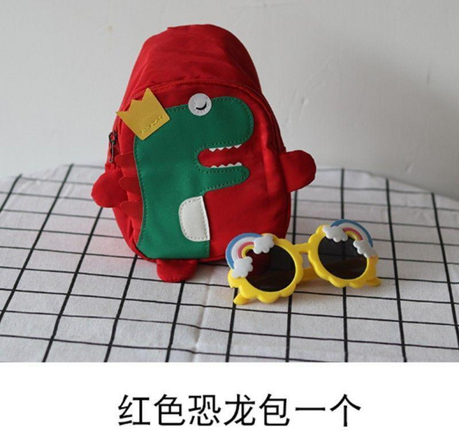 兒童卡通恐龍造型斜挎包