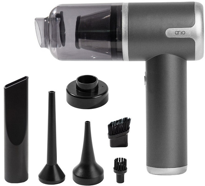 아리오 무선 진공 청소기(에어건+진공압축+공기주입 기능), 그레이, LS-2000