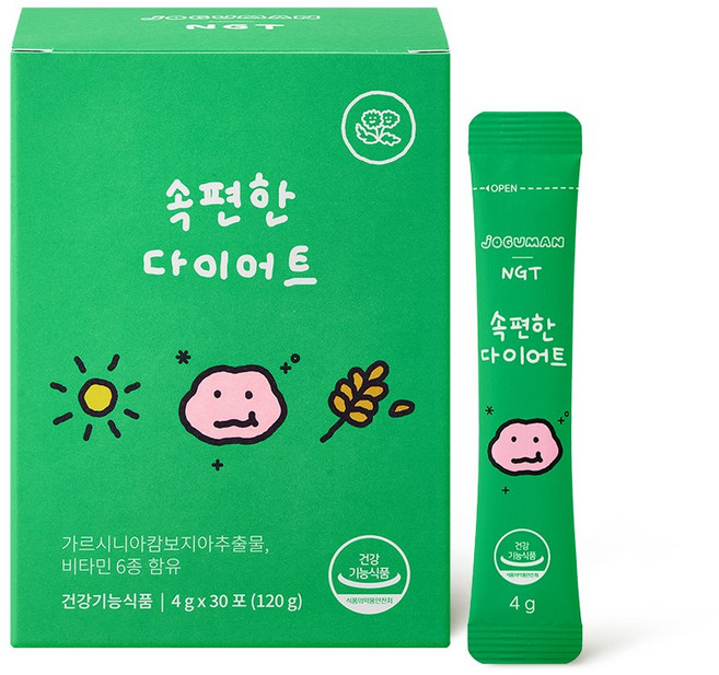 [조구만에디션] 네츄럴굿띵스 속편한 다이어트 30포, 90g, 1개