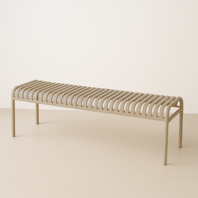 루나 철제 야외 벤치 정원 테라스 공원 카페 벤치 철제, 그레이