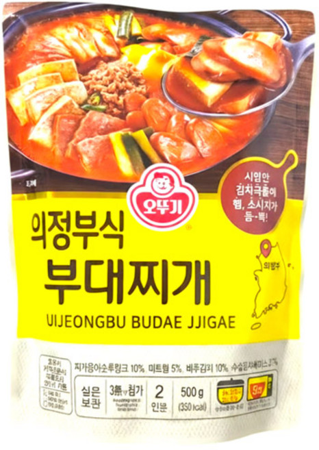 (무)오뚜기 의정부식 부대찌개500gX5개, 5개, 500g
