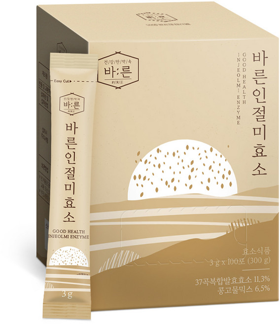 바른 저분자 콩고물 인절미 효소, 1박스, 300g