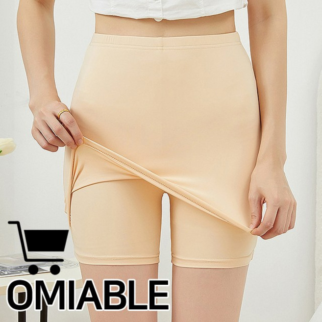 오미어블 여성 Y존 와이드 커버 속치마 속바지 말림방지 활동성 좋은