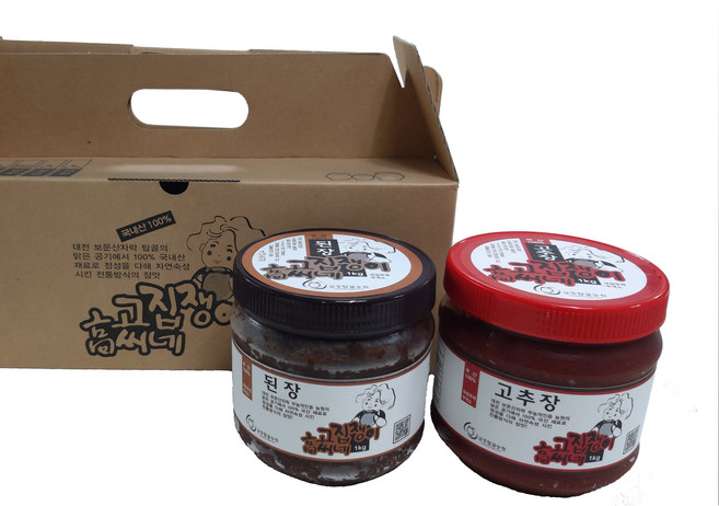 고집쟁이고씨네 1kg 2종선물세트, 된장1kg+쌈장1kg, 1개
