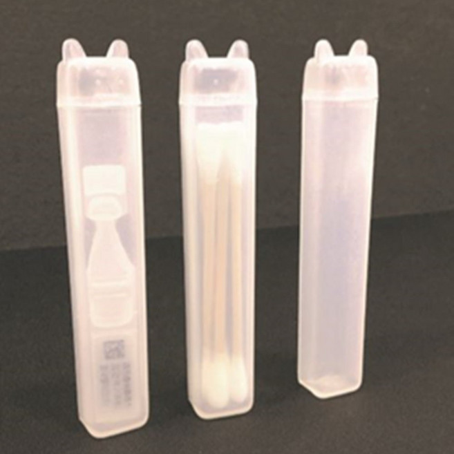 SALE 3개입 국산제조 인공눈물케이스 면봉통 일회용인공눈물 면봉케이스 비마크, 투명, 3개