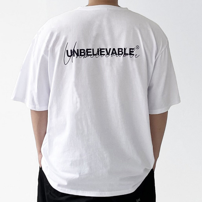 다이나믹피플 언블리 반팔티 남성용 빅사이즈 티셔츠 6XL~8XL