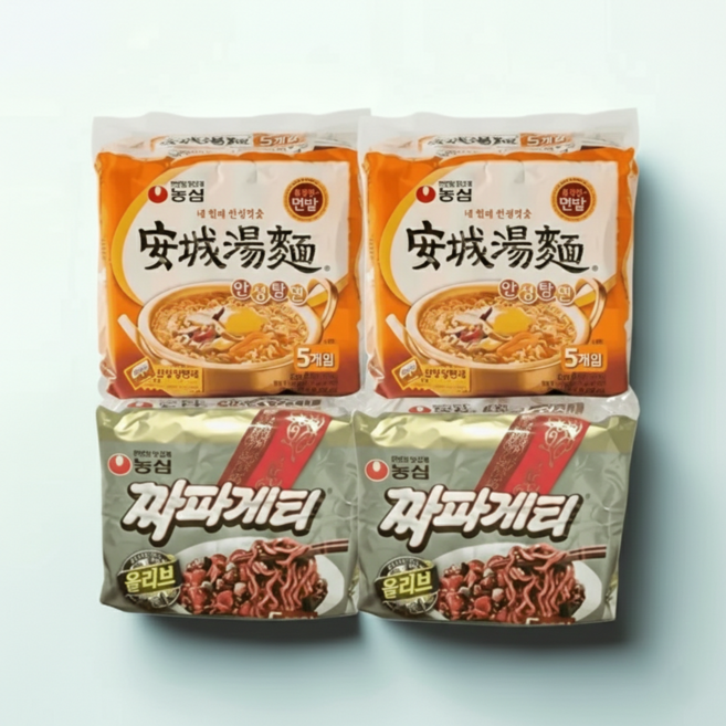 농심 안성탕면 10개+짜파게티10개, 20개