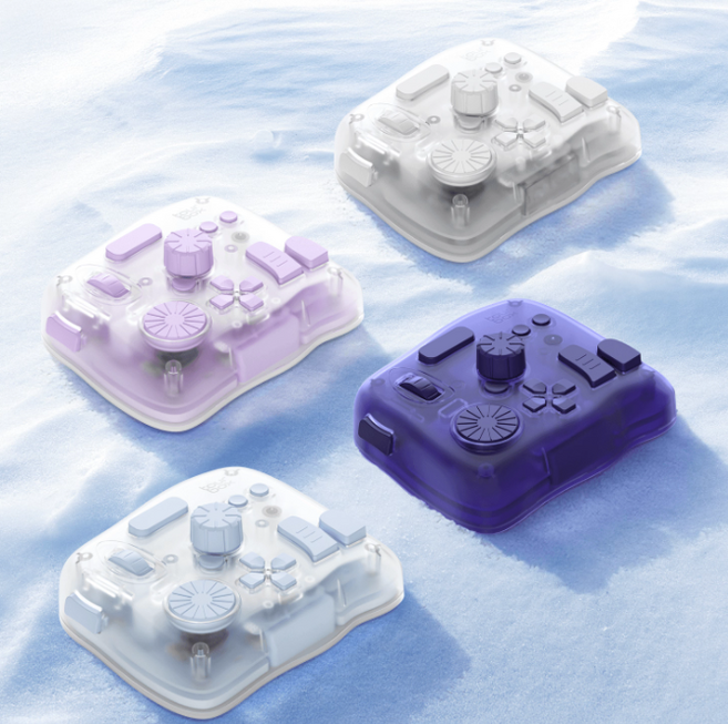 TourBox elite plus 블루투스 컨트롤러 컬러한정판 엘리트 편집 컨트롤러 키보드 비디오 사진편집 아이패드 드로잉 procreate 트루펙트신상, 투명퍼플, elite plus컬러한정판