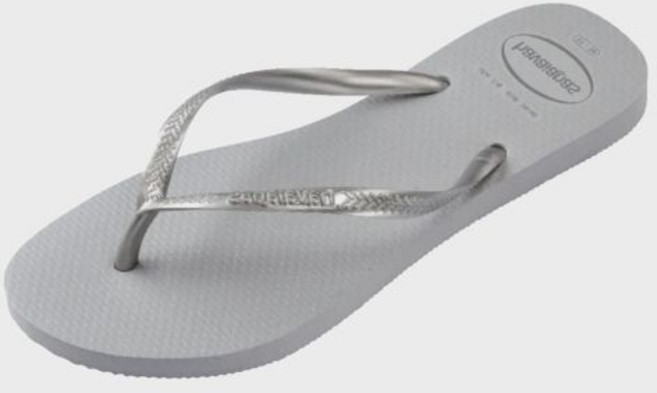 하바이아나스 havaianas 슬림 글로스 플립플랍 Ice Grey