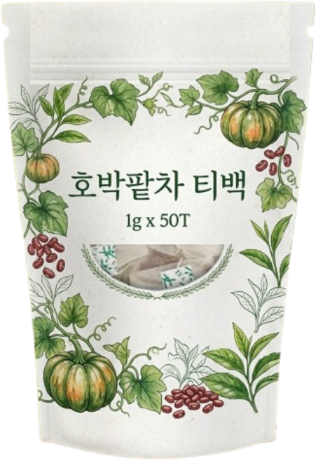 국산 호박팥차 삼각티백, 1g, 1개, 50개입