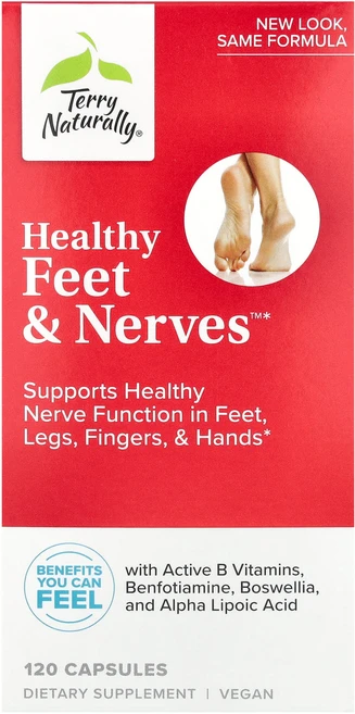 Terry Naturally Healthy Feet & Nerves™ 캡슐 120정, Terry Naturally Healthy Fee..., 1개 - 쿠팡