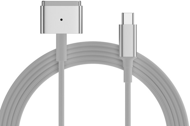 INKU 磁吸充電線 Type-C 適用於 MacBook, Type-C轉Magsafe2 100W, 1個, 1.8m
