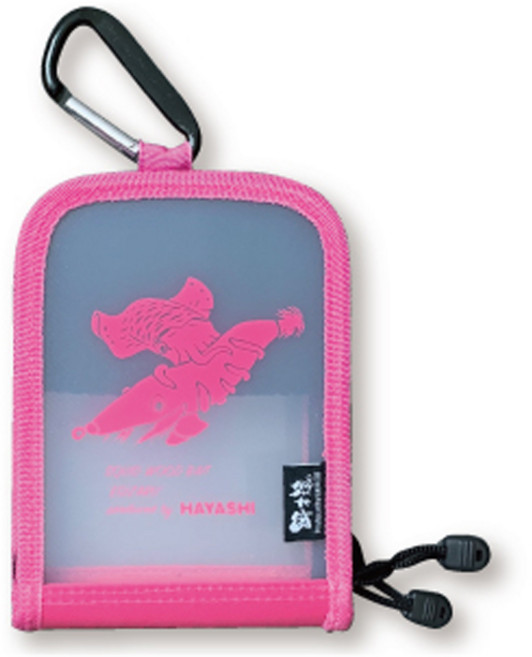하야시 에기자루 몽키 하우스 에기케이스 루어가방 미니 오징어 핑크, 1개